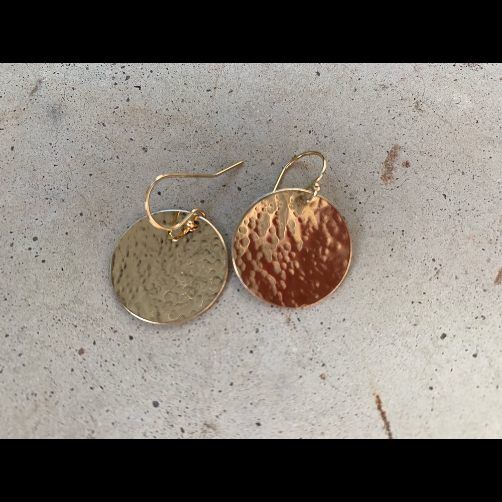 Hammered Circle Earrings